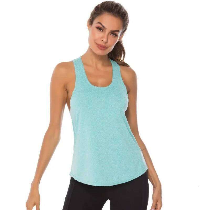 Sleeveless Basic Tanks The I-shaped Workout Running Fitness Quick Drying and Breathable Sports Vest for Women 26Y0209