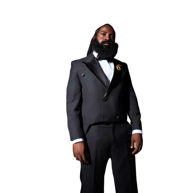 Classic Black Men's Suits Incline Button Peak Lapel Formal Blazer Smart Casual Model Show Evening Party Prom Wedding Set