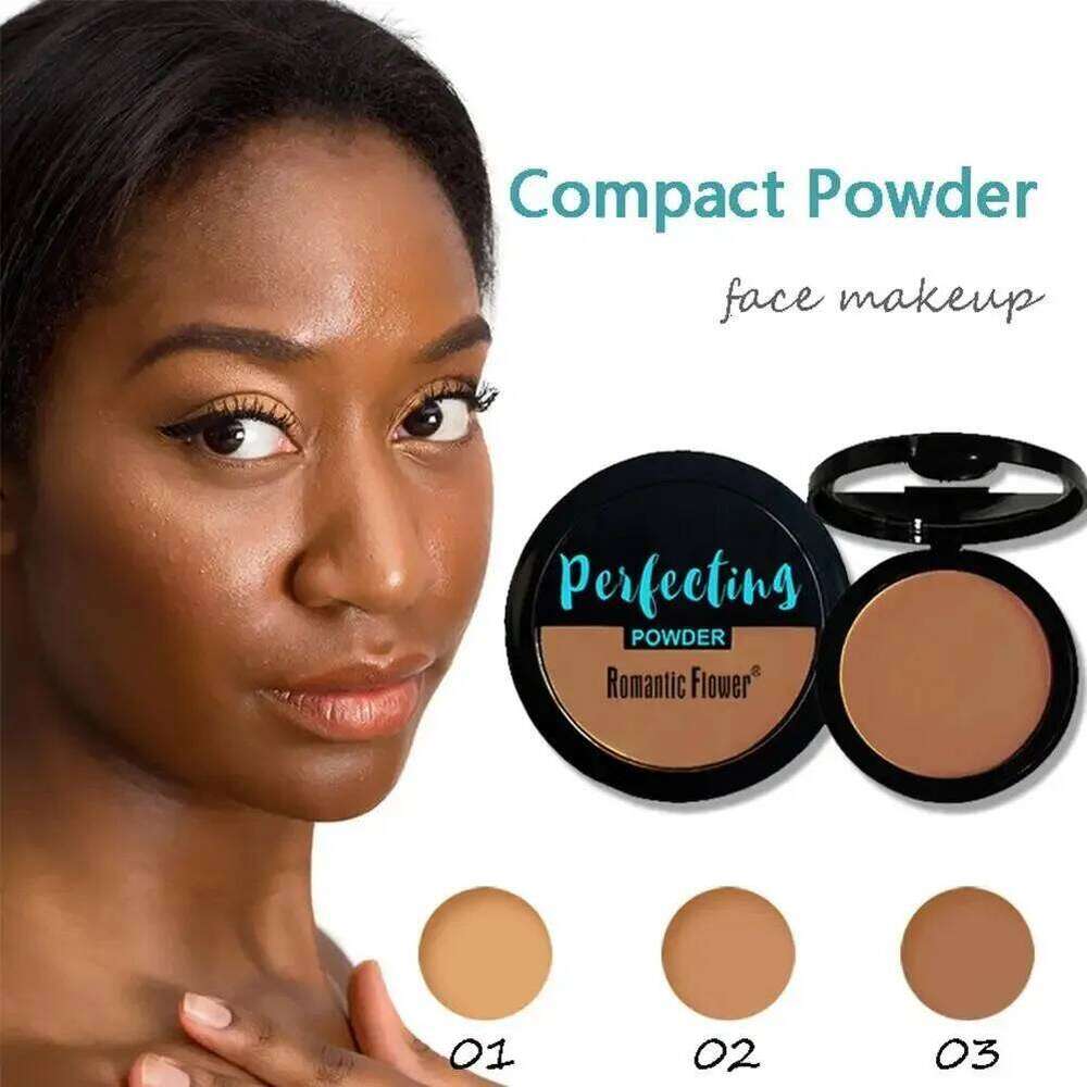 3-color Bronze Powder Dark Skin Foundation Oil Control Concealer Brighten The Face Create Three-dimensional Makeup 26L0209