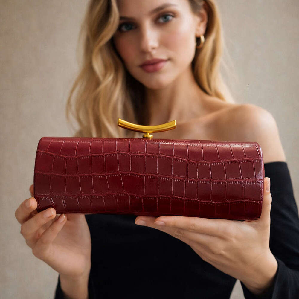 Clutch Bag European And American Cross-Border New PU Crocodile Pattern Baguette Style Bag Single Shoulder Crossbody Fashion Evening Party Manufacturer