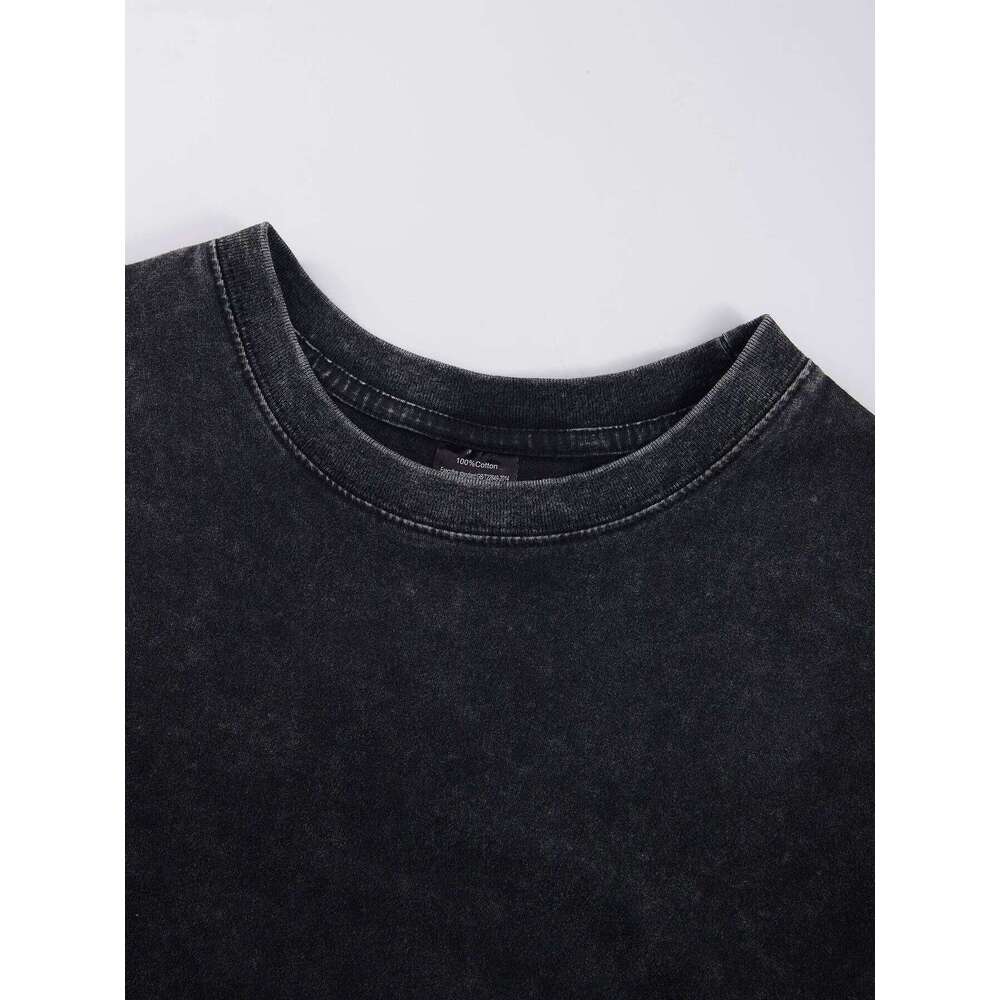 Look At The Horse You Called Washed T-Shirt Men Casual Breathable T Shirt Unisex Fashion Retro Wash Shortwear Loose Cotton Tops X260209