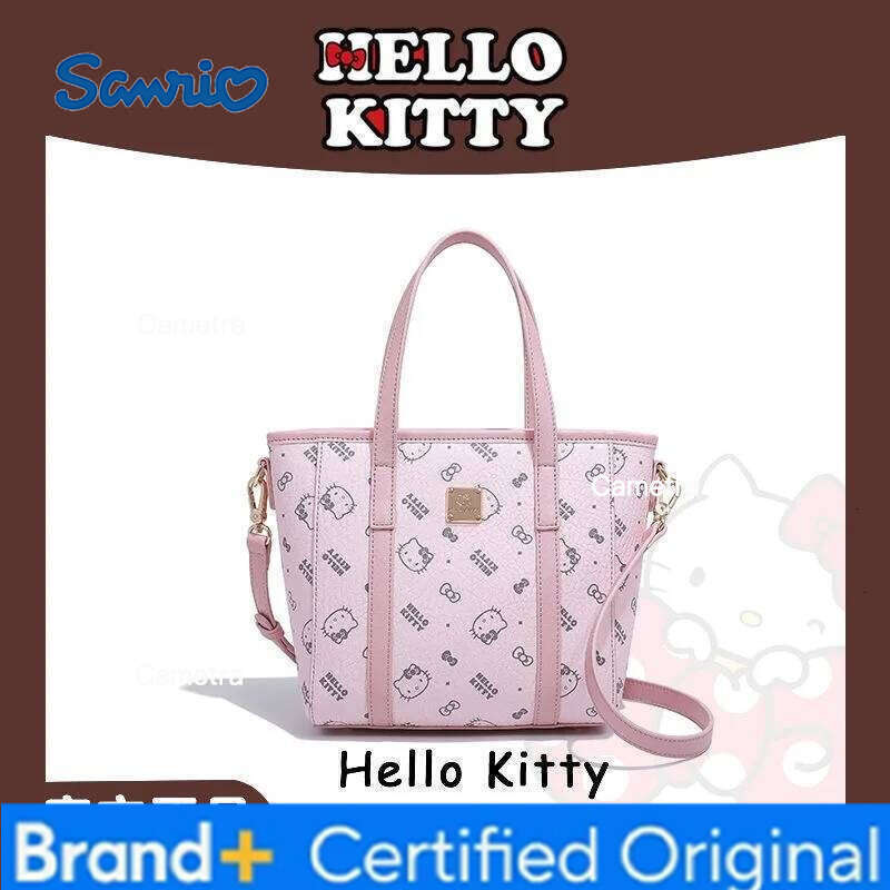 Sanrio 2026 HelloKitty Hello Kitty Vegetable Basket Mini Printed Tote Women's Niche Design Crossbody Shoulder Bag H260209