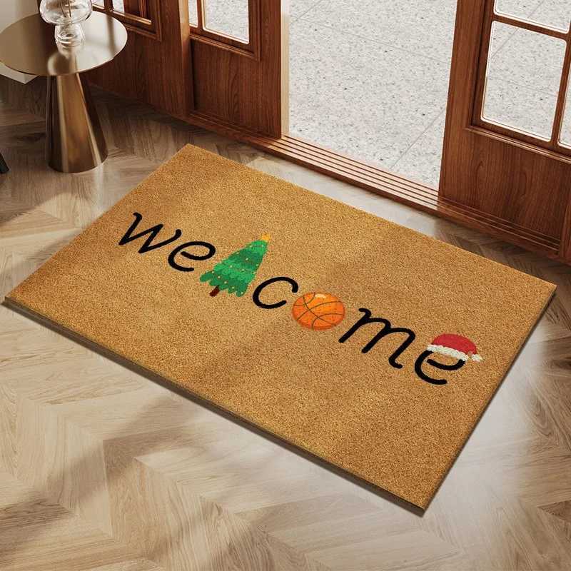 High Quality Imitation Coconut Doormat Non-slip Absorbent Floor Mat Porch Outdoor Welcome Mat Home Decoration S260207