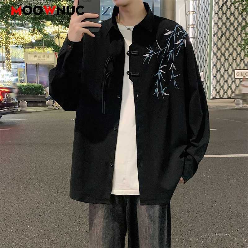 Mens Long Sleeve Blouse Men Clothing Fashion Shirts Casual Streetwear Smart Streetdress New Spring Autumn Hombre Male Clothing C260209