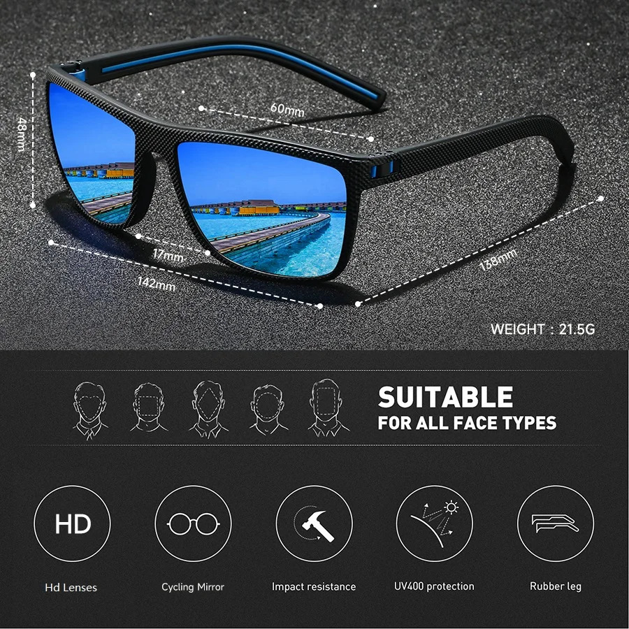 Classic Vintage Check Pattern Square Sunglasses Men Women Fashion Fishing Driving Man Sun Glasses UV400 Retro Eyewear 260207