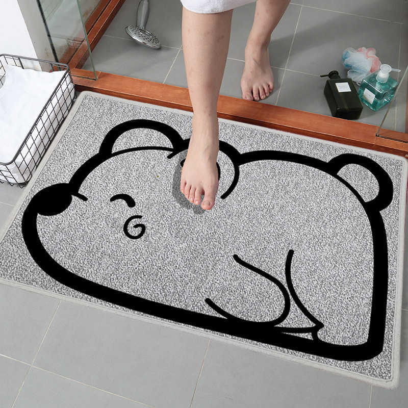 Cute Starry Sky Entryway Carpet Bathroom Door Mat Toilet Floor Mat Water Absorbent Non-Slip PVC Anti-Fatigue Floor Mat S260207