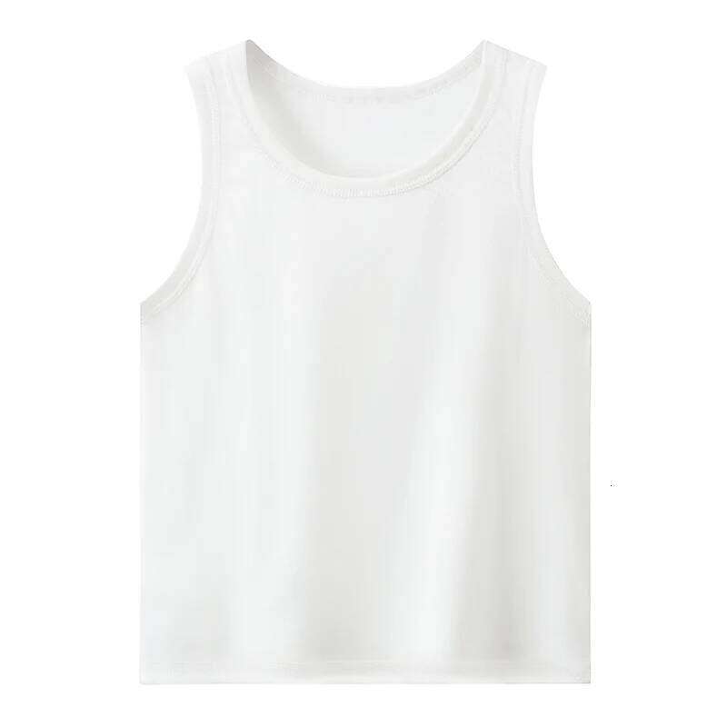 3-Pcs Children's Solid Color Classic Combination Vest Boy Casual Sports Bottoming Shirt Girl Soft And Comfortable Joker T-shirt 26Y0209