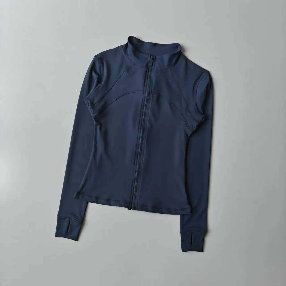 Yoga Women's High-end Standing Collar Long Sleeved Sports Training Fitness Top Windproof Running Suit 26Y0209