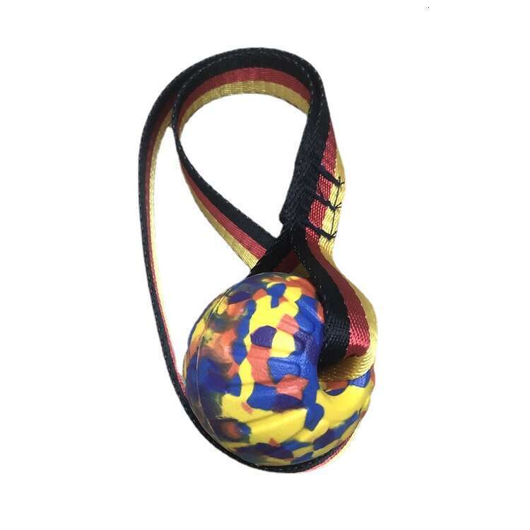Camouflage Rope Dog Toy Durable Chew Training Ball EVA Pet Supplies Food Dispensing Frisbee