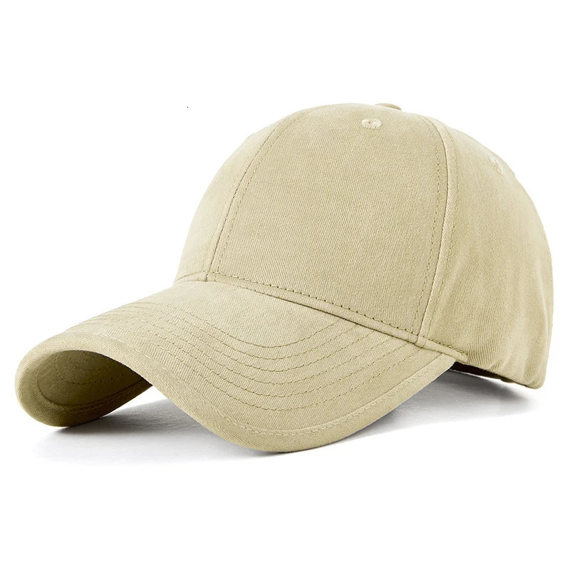 XXL Brushed Big Head Winter Men Baseball Caps Large Size Cotton Hard Lined 260208