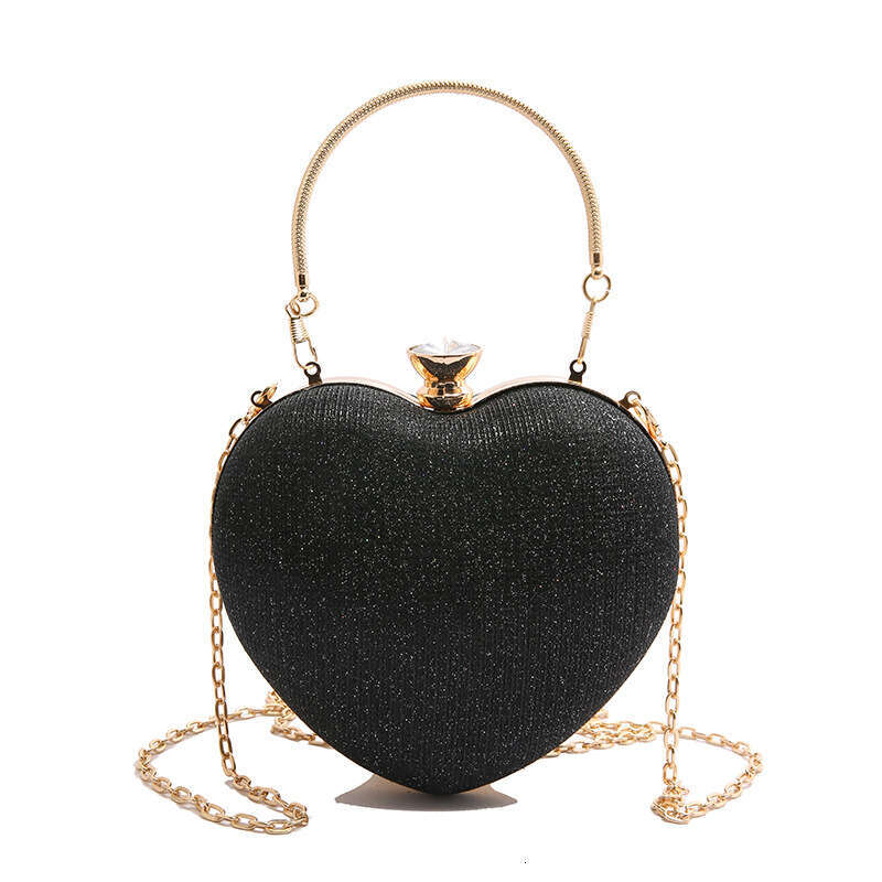 Evening For Women New Fashionable Chain Crossbody Handheld Mini Heart Shoulder Bag