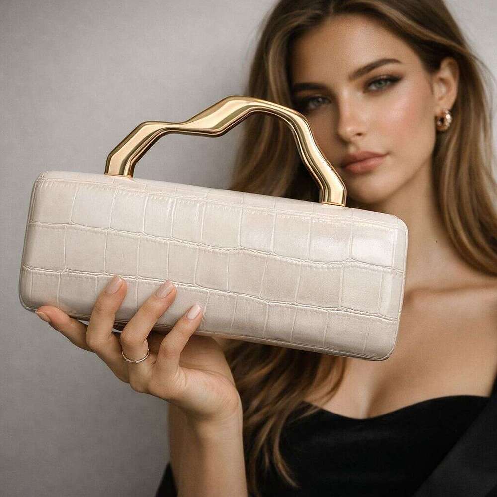 Clutch Bag European And American Cross-Border New PU Gold Shaped Bag Single Shoulder Crossbody Fashionable Personality Socialite Evening Manufacturer 