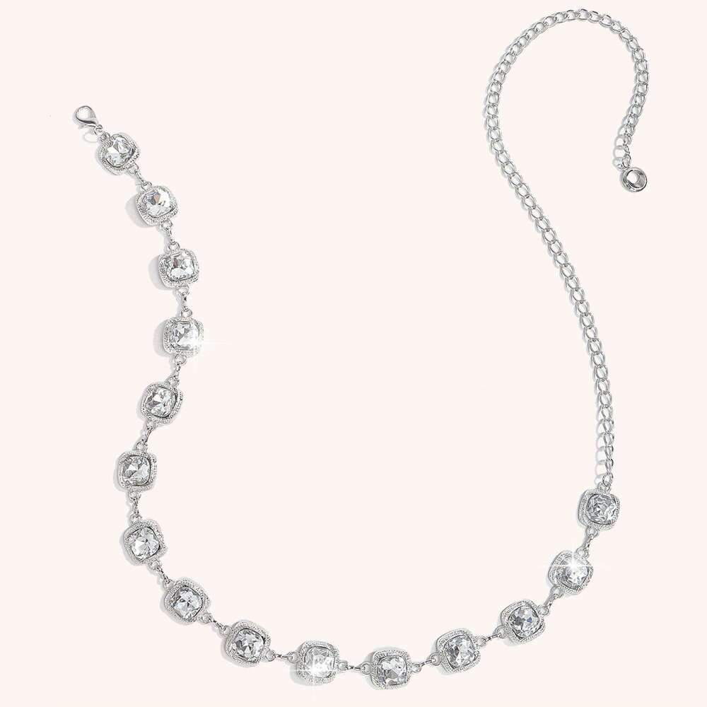 1pc Vintage Rhinestone Metal Waist Chain Women Fashion High-End Feelings Belt Stylish Accessory for Grown-Ups X260209