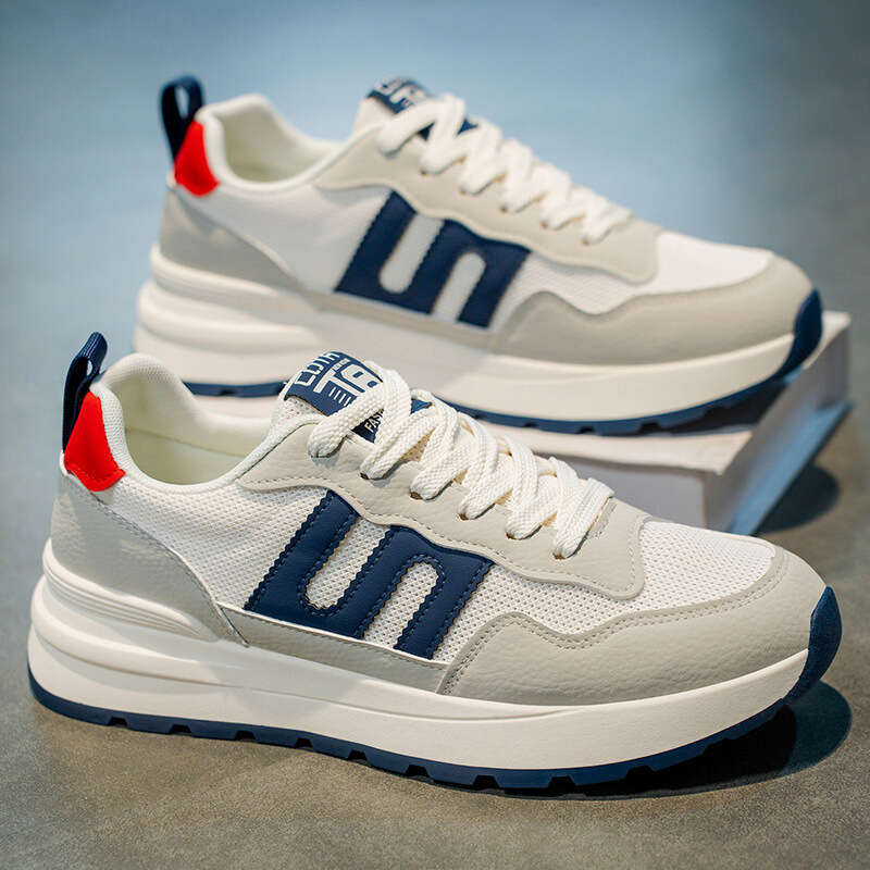 New Autumn Mesh Breathable Versatile Casual Sports Men's Running Thick Sole Forrest Gump Dad Shoes