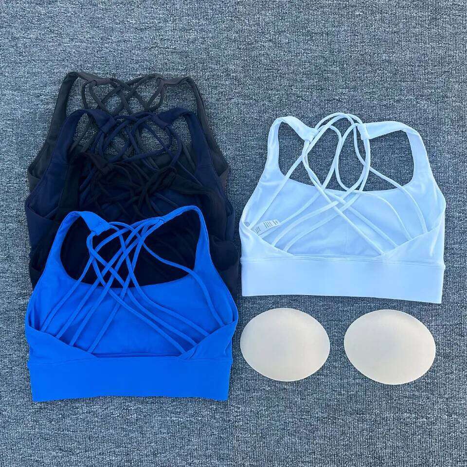 New Fitness Sports Bra for Women Push Up Cross Shockproof Running Gym Training Workout Yoga Underwear Crop Tops 26Y0209