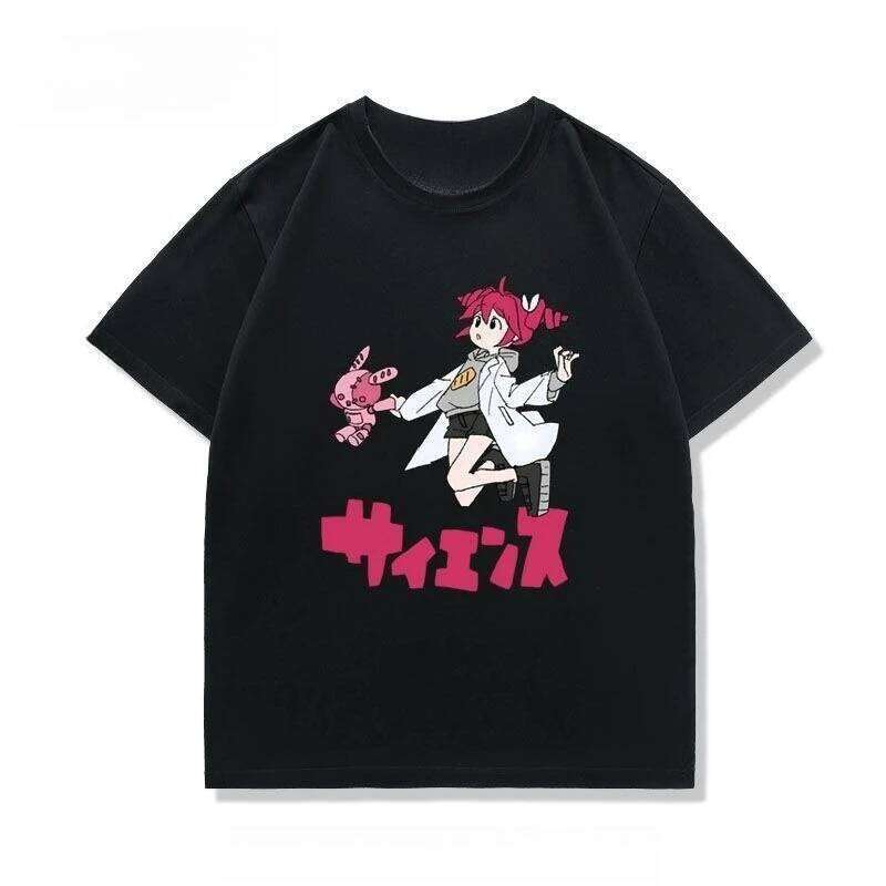 Kasane Teto Short Sleeve T-shirt Summer Cosplay Costume Casual Student Loose Tops Breathable Top X260209