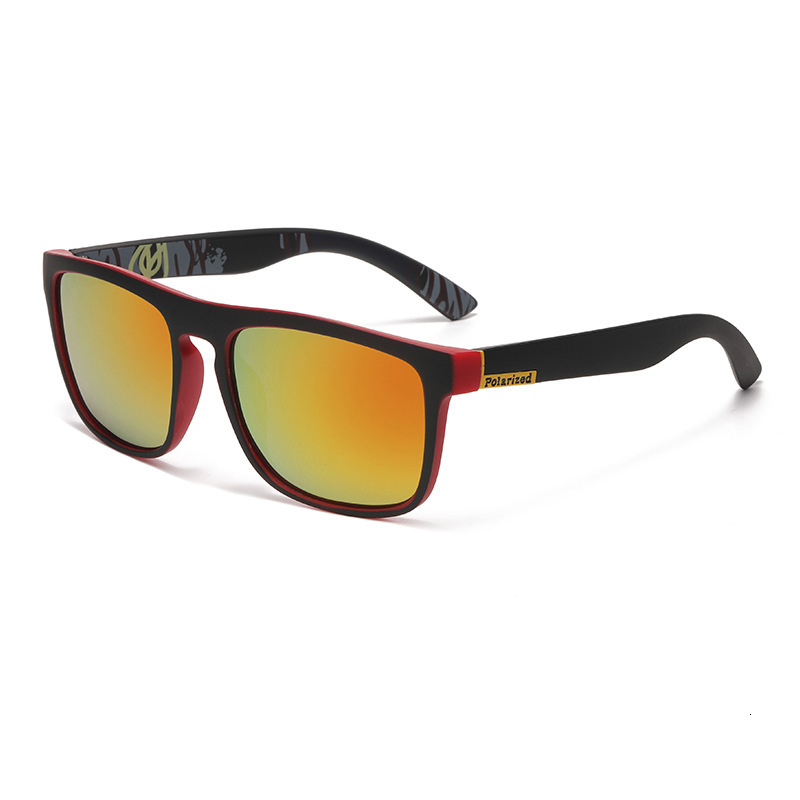 irregular Sunglasses New Men's Polarized Sunglasses Colorful Film Sports Elastic Paint PC Frame Glasses