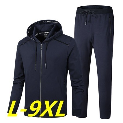 Men's Tracksuits Men's Sportswear Men's Sportswear Set Spring and Autumn Leisure Set SweatshirtPants High Quality Plus Size L-9XL 23040