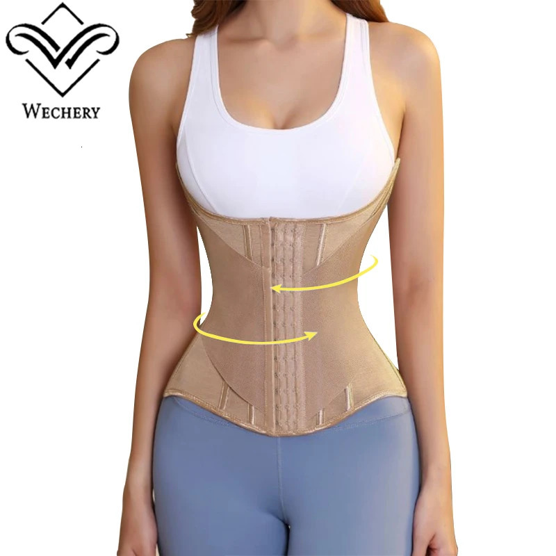Wechery Waist Trainer Woman Body Shaper Slimmer Tummy Control Waist Shaper Belts Tight Hourglass Sheath Flat Belly Underwear 260207