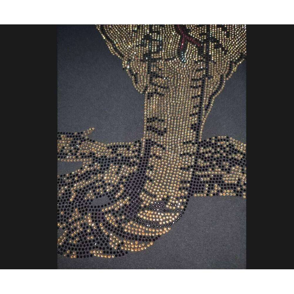 Luxury Rhinestone Men's T-Shirts - Designer Brand Summer Tees Stylish Top with Sparkle X260209