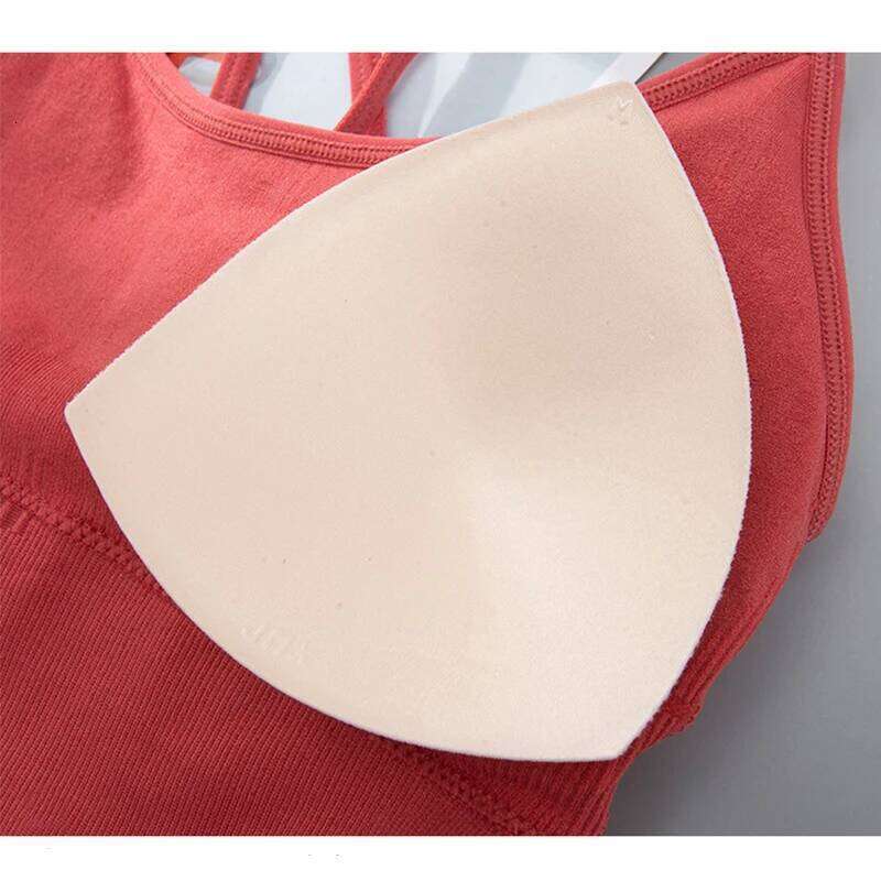 Wirefree Bra Women's Sexy Shockproof Fitness Crisscross Brassiere Training Sports Running Yoga Tank Tops Sportswear 26Y0209