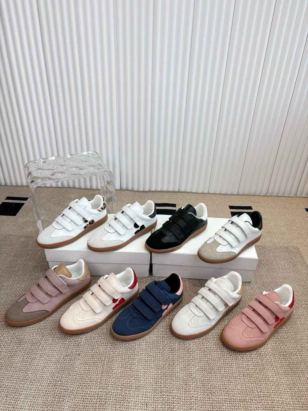 designer Shoes Women love Casual white shoes luxury suede leather Paris Beth fashion white training Size 35-40