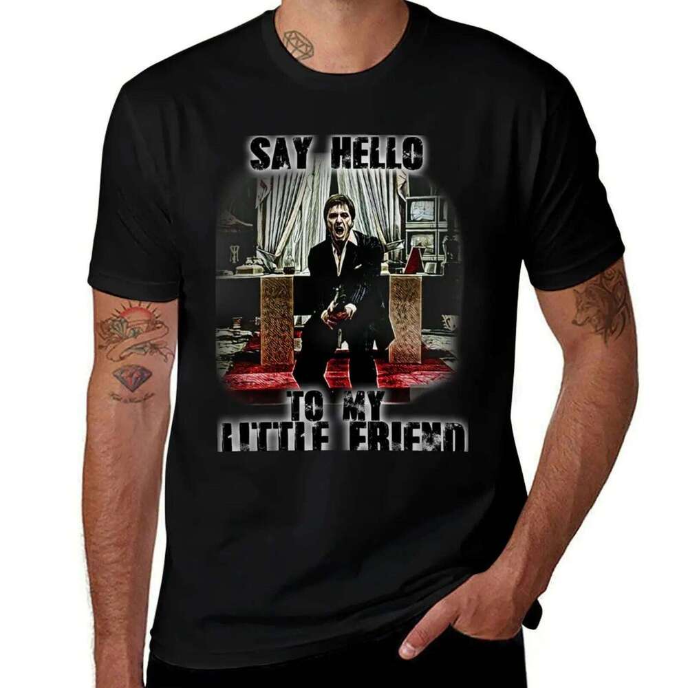 say hello to my little friend T-Shirt g shirts men for 100 percent cotton t shirt man luxury T-shirt X260209