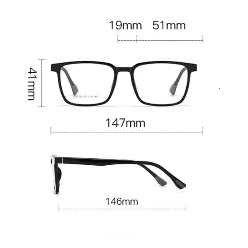 Flipup Magnetic Clipon Prescription Glasses Men Women TR90 Polarised Myopia Sunglasses Night Vision Reading Eyeglasses 260207