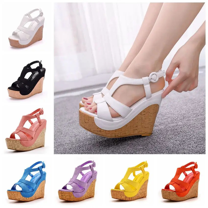 Crystal Queen Bohemia Style Womens Sandals Hemp Rope High Heel Fish Mouth On Peep Toe Platform Wedges 260204