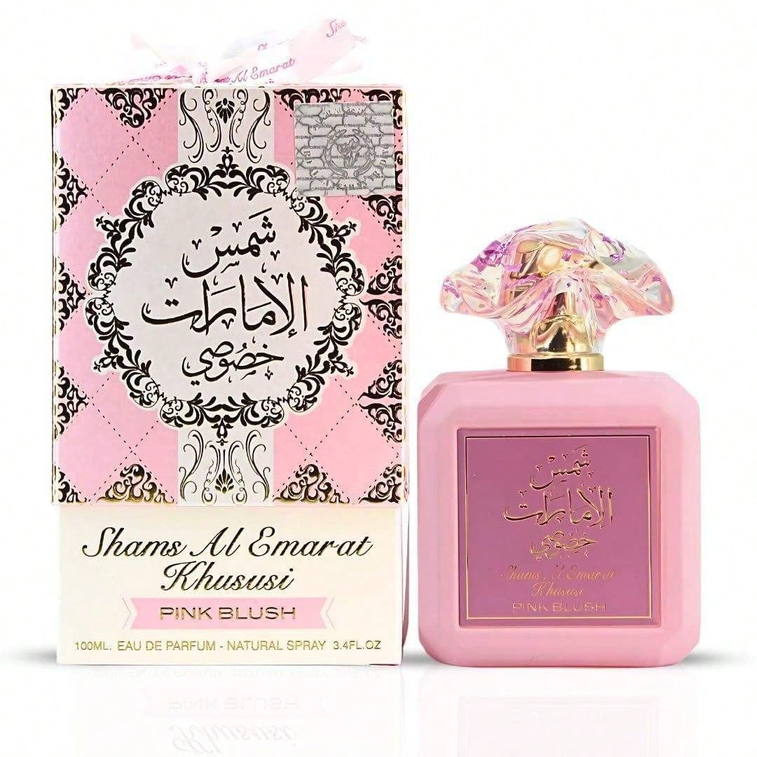 Al-Zafran Pink Blush Perfume Arabian Tete 100ml 3 4oz Sweet Romantic Fragrance For Women Lovely Pink Bottle Gift For Halloween Thanksgiving