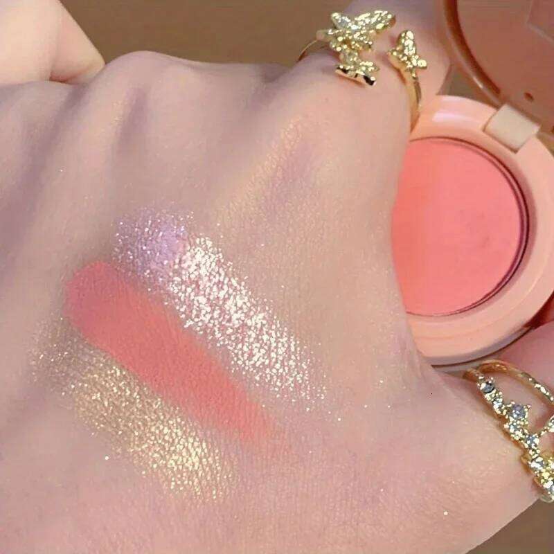 3in1 Pressed Palette LongLasting Waterproof Matte Highlighter Shimmer Blush Makeup 26L0209