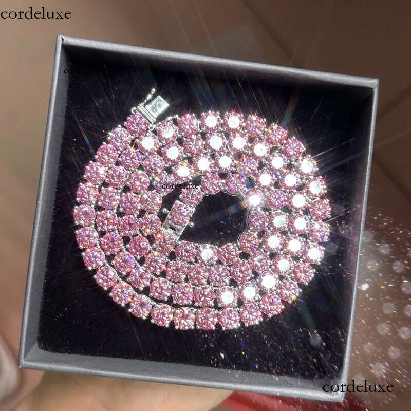 Cheapest Price Hip Hop Sier Gra VVS Moissanite Dia Tennis Chain 3MM 4MM 5MM Necklace Bracelet Men Women Hiphop Jewelry 47