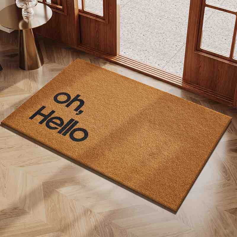 Modern minimalist entrance doormat for home use can be cut to size wear-resistant non-slip PVC loop mat S260207