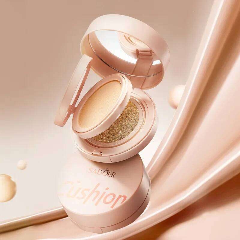 2 in 1 Double Layer Clear Natural Lasting Brightening Sadoer Makeup Concealer Loose Powder Air Cushion BB Cream 26L0209