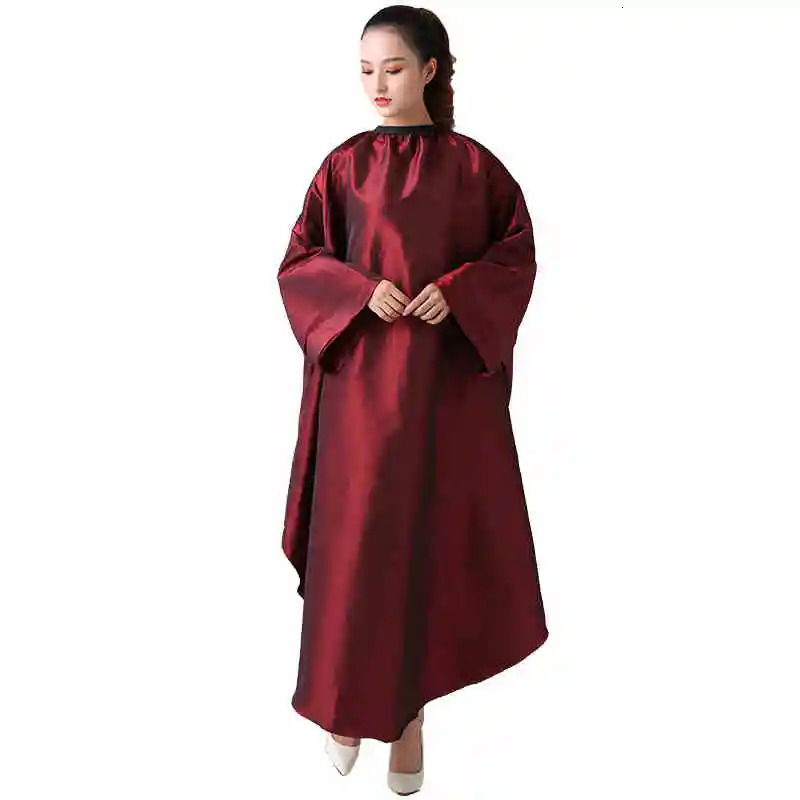 Long Sleeve Hair Salon Haircut Robe Hairdressing Gown Hairdresser Apron Hair Cutting Wrap Cloth Barber Capes Waterproof Smock 260203