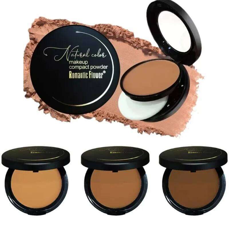 Dark Color 2-in-1 Setting Powder Palette Waterproof Full Coverage Contour Highlighter Women Makeup for All Skin Tones 26L0209