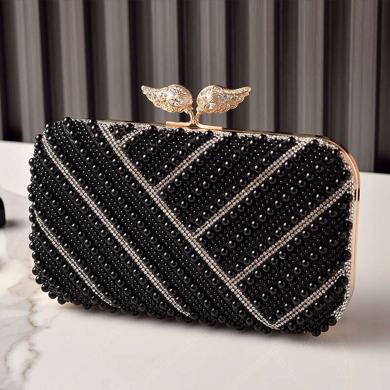 New Fashion Pearl Evening Party Dress Banquet Women's Clutch Factory Direct Sale Cheongsam Bag
