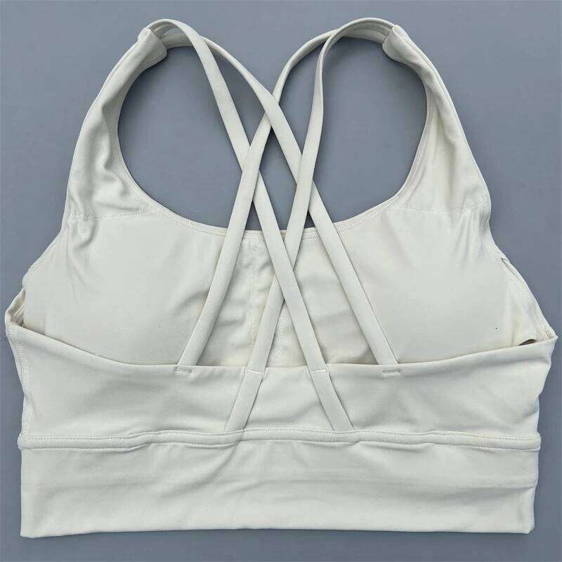 Cross Straps Bra Women Gym Sports Top High Support Fitness Bralette Yoga Vest Push Up Running Underwear With Chest Pad 26Y0209