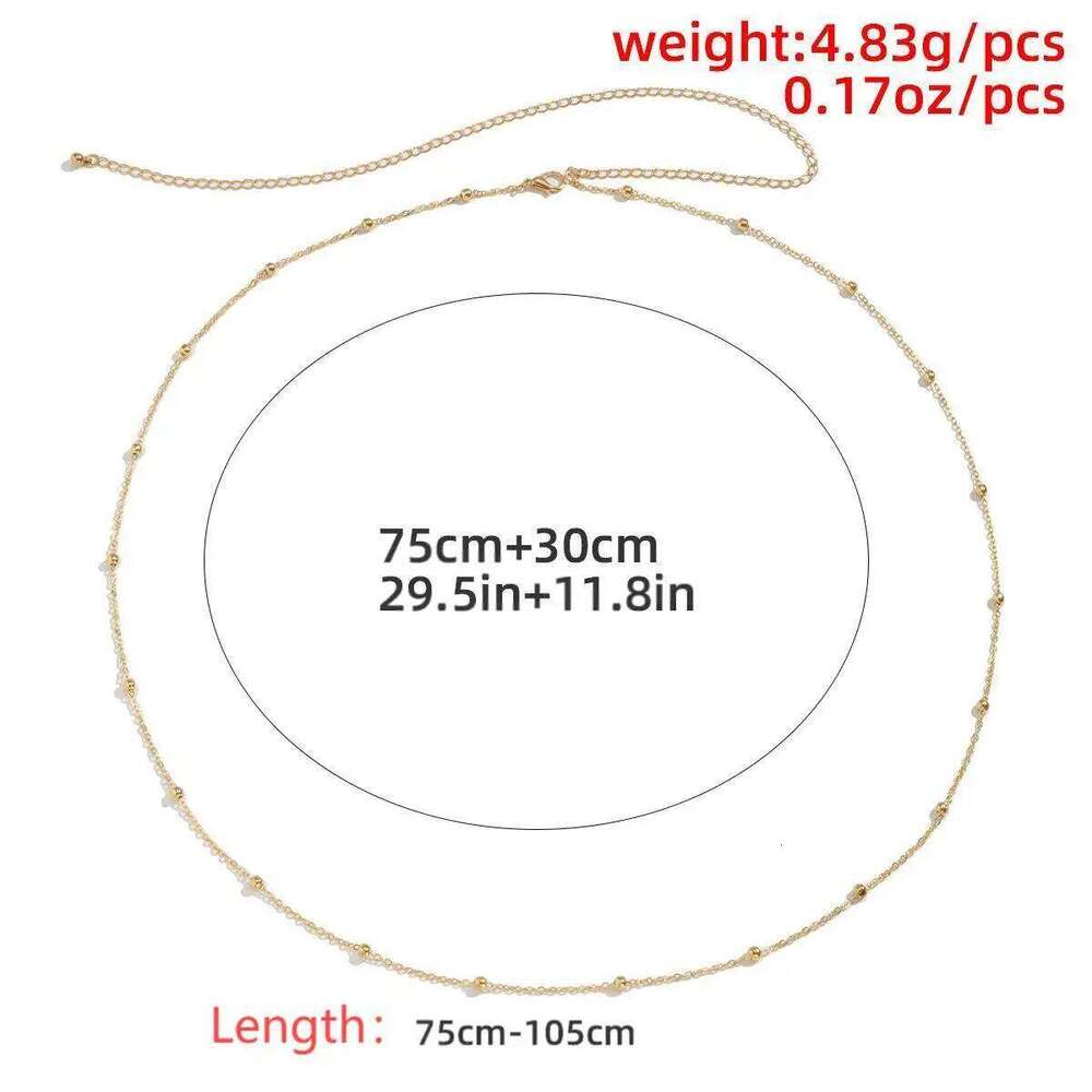 New Fashion Belly Simple Sexy Metal Waist Chain Women's Summer Beach Jewelry X260209