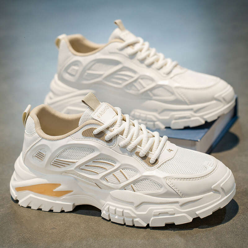 Men's Shoes 2025 New Winter Model Versatile Casual Sports Mesh Breathable Non-Slip Wear-Resistant Height-Increasing Dad Sneakers