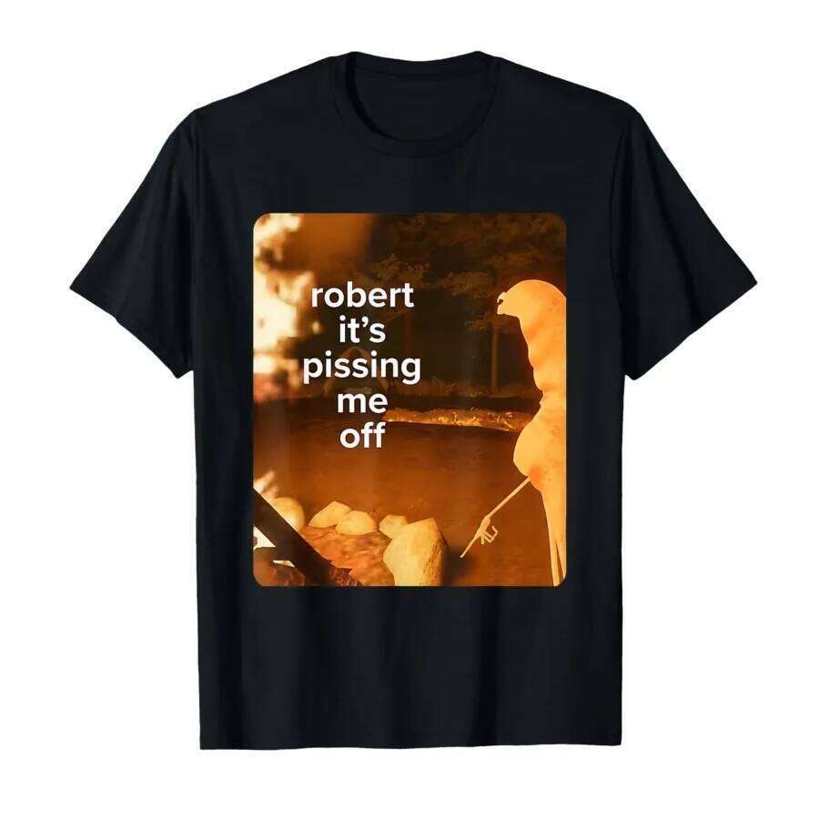 Marcus The Worm Robert Meme T-shirt for Men Women 100Cotton T Shirts Short Sleeve Tops Popular Fashion T-shirts Comfortable X260209