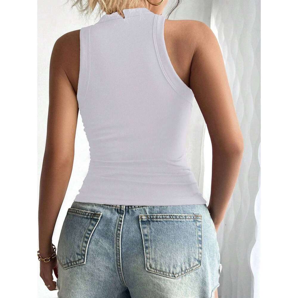 2025 New Premium Commuter Sleeveless Spice Girl Style Underwear Versatile Casual Vest Top T-Shirt Women 26Y0209