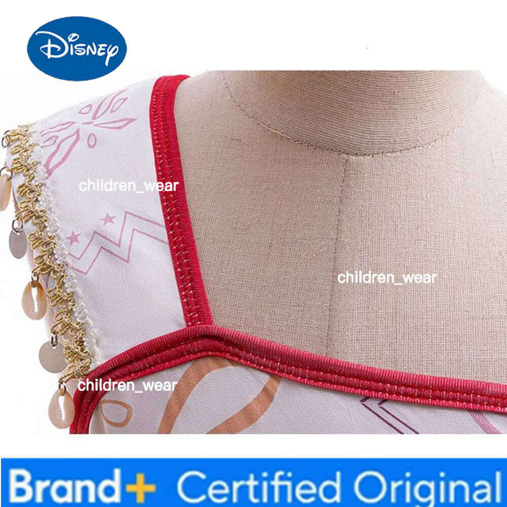 Disney 2 New Movie Moana Princess Same Style One-Shoulder Strap Printed Asymmetric Dress Girl Christmas Party Gift H260209 - view 7