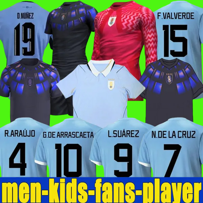 2026 World Cup Uruguay Men home away Fans Soccer Jerseys L.suarez E.cavani F. Valverde N. Nandez Player Version 2425 Uruguay National Team jersey Football Shirts
