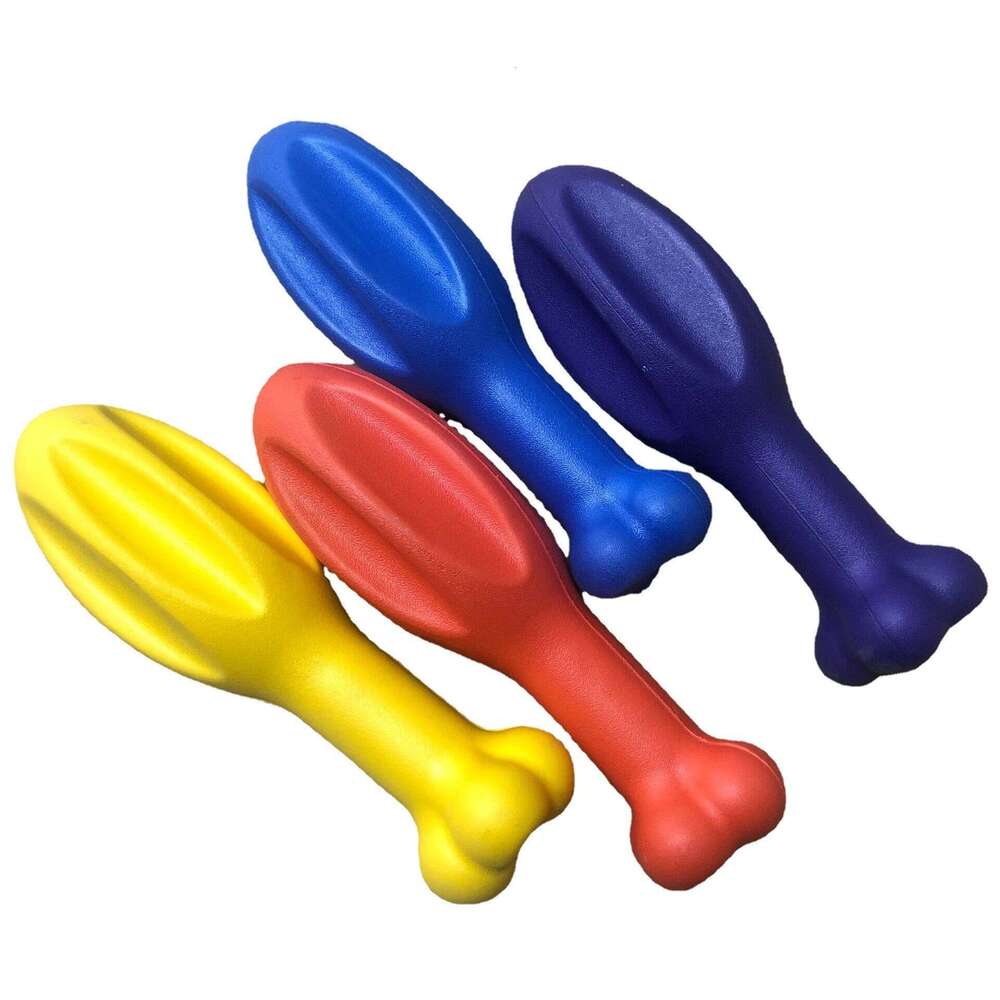 Durable Dog Rubber Bone Toy High-Elastic Chew & Teething Toy for All Breeds, Helps Clean Teeth & Burn Energy