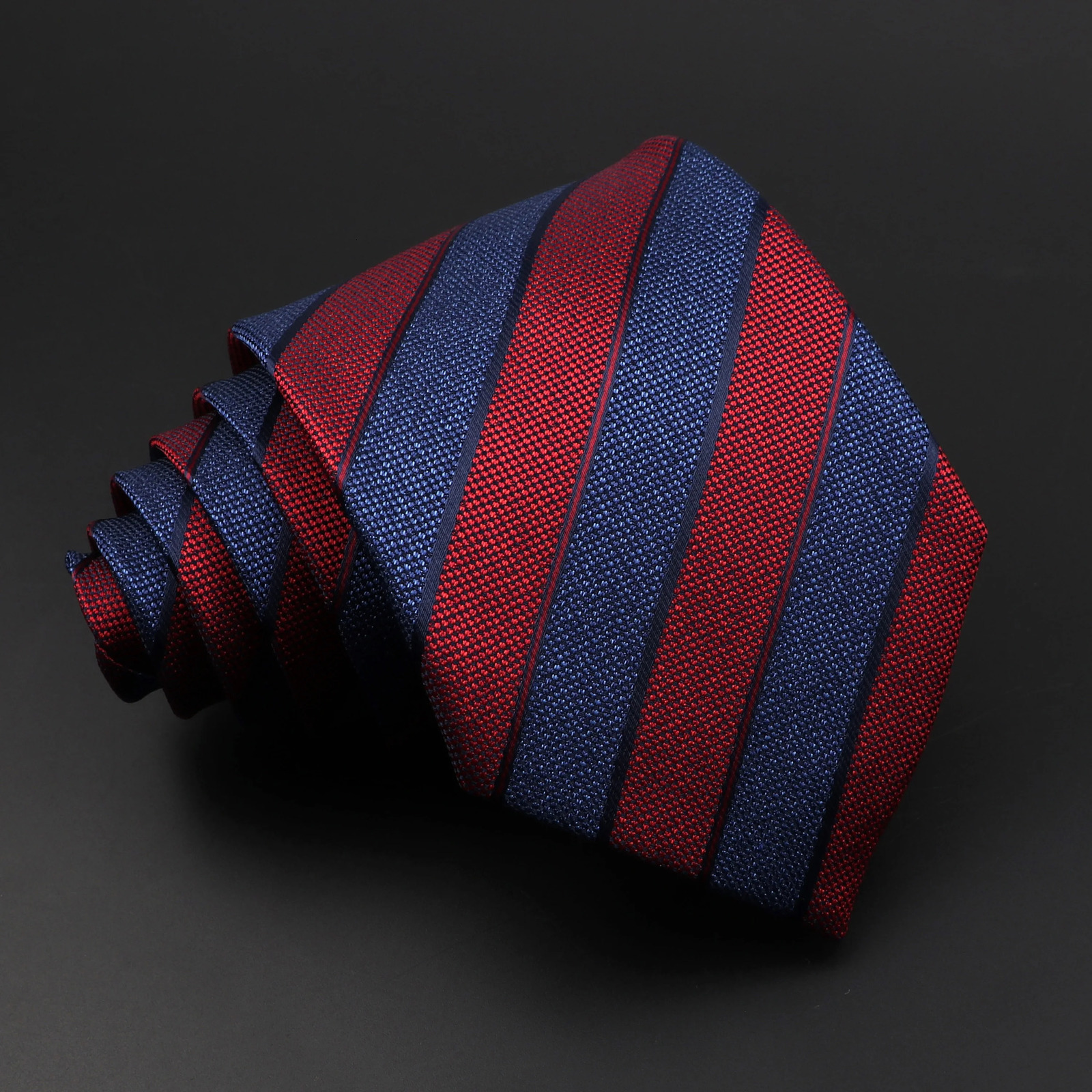8cm Fashion Stripe Mens Tie Classic Polyester Bright Necktie Business Meeting Formal Necktie Accessories Daily Wear Cravat 260208