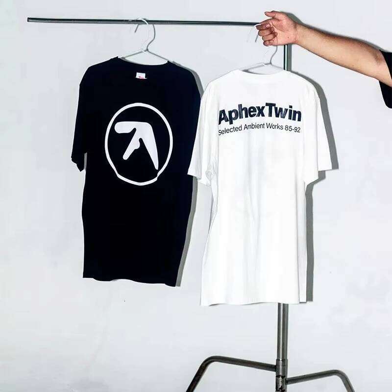 2025 Summer T-Shirt Aphex Twin Cotton Oversized Fashion Short Sleeve T Shirt Tops Men Women Tee Y2k Streetwear Harajuku Clothing X260209