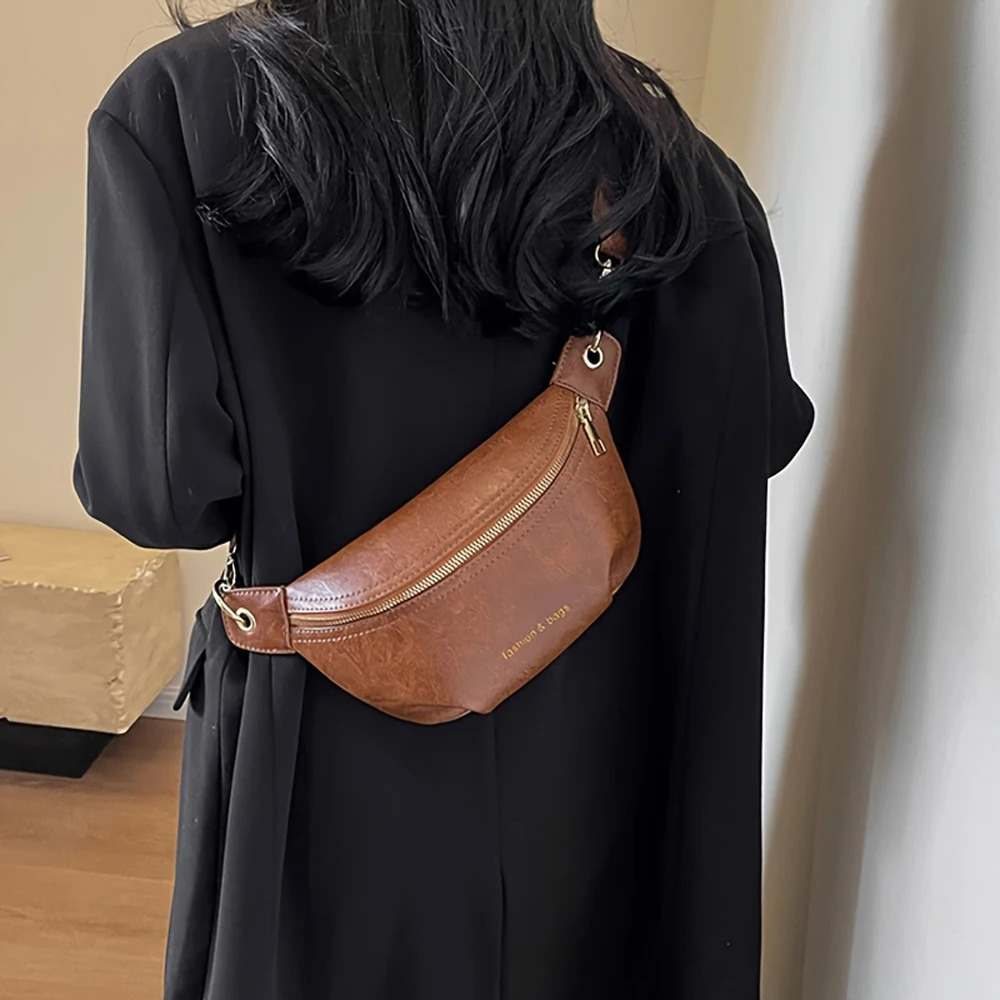 Fashionable Womens Bag Simple and Stylish Casual Chest Waist Single Shoulder Crossbody 260208