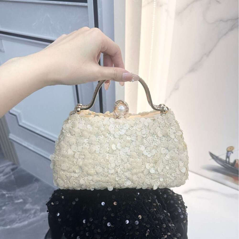 Hot-Selling Bridal Wedding Dress Clutch Women's Party Handbag Evening Sequin Banquet Bag