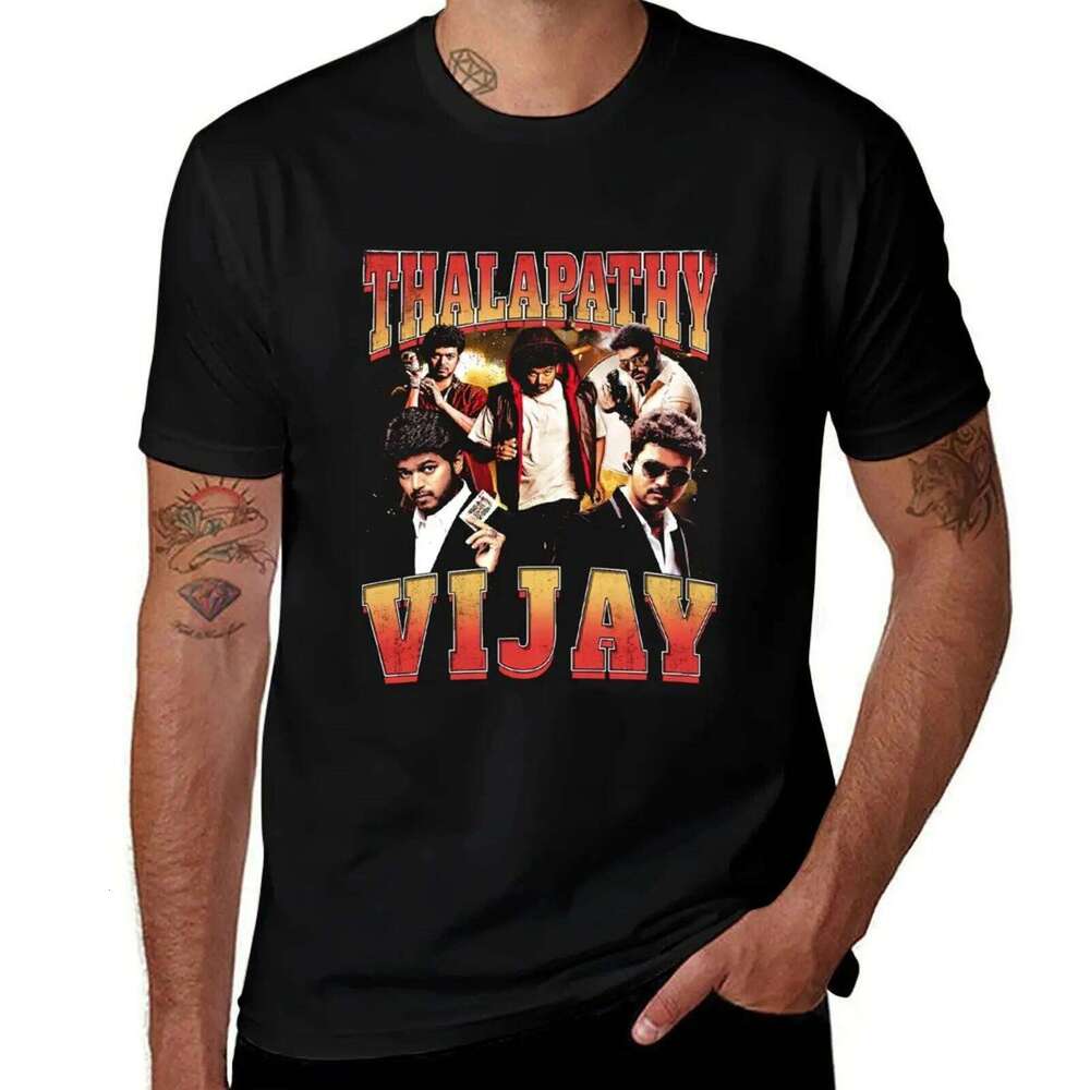 Vijay Graphic T-Shirt pack shirt cotton t shirts for man graphic vintage T-shirt X260209